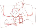 Naptime - Aogami by KennyKitsune