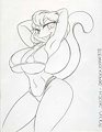 Clawdia Bonus Sketch by KingCheetah by DragonStar731