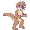 Small humpy otter (animated gif) by Teko