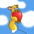 Balloon Ride - SachiCoon by KennyKitsune