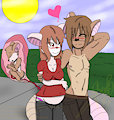Emma and Nate strolling~ :3