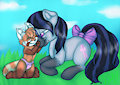 Panda loves her Pony