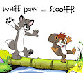 AC badge: White Paw and Scooter