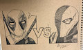 Deadpool vs Deathstroke by ChristianKitsune