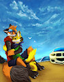 A beach hug (CM)~ by Hirousan