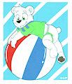 Big boy on a Big Ball by Reva_the_Scarf by PolarYoshi