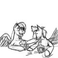 [Comission] Laughing at the bar by Denton