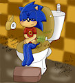 Commission - Sonic Going Potty! by HedgieLombax147