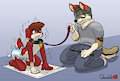 Ace Bun's Puppy Play Session