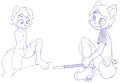 Caesar & Delano Sketches [55] by Xenzjolras