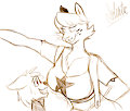 Dodge and Cherrie (sketch) by Solratic