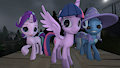 Lovely night for a trot by MyDigitalPony
