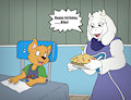 birthday with Goat Mom by Nelson