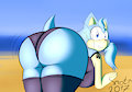 [YCH] Beach Ass Hedgie by Kirryez