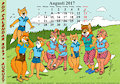 Fox Calendar 2017 - August