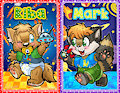 Kiba and Marks Megaplex badges by Marina Neira by KibaSWolf