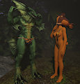 Lizardflexing.