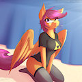 cute nerdy scoots by SilverMoriko