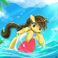 Speed Paint - Nemsee at the Beach by lumineko