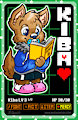 Kiba Undertale badge by Marina Neira