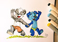 Parinton and Moof by pandapaco