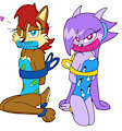 Sally and Lilac as Gifts by JJAPrice1522