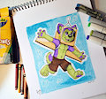 Nacho in space by pandapaco