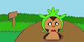 Chespin stuck in quicksand by Oshawott541