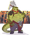 Croc with Hammer by Zummeng