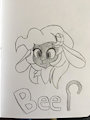 Beep headshot sketch