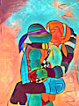 Donnie and April Smooching