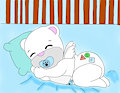 Baby angel bear Raul sleep
