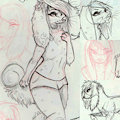 Sketchy spaniel by Devnet