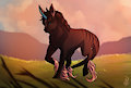 Fúria Majestically in a Field
