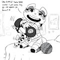 Cindi's New Pet (Not my art) by skunkdude13