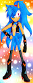 Flare the hedgehog(Flame's anti)