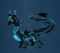 Neon Blue Dragon by SinisterToaster