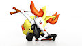 braixen ninja by leondraw
