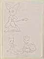 Some critter cat doodles by TairenuKitty