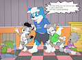 The three little wolves and the big bad babysitter
