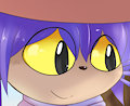 Niko in a wheat field