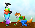 Zak retrieves Gloria's slipper by DrJavi