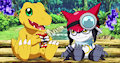 agumon and gatchmon! by luckylegs