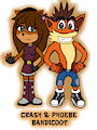 Crash and Phoebe :3