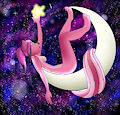 Shines on a moon