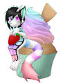 Sage on a cupcake
