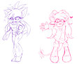 Amaris and Bridgette Doodles by AmarisBelladonna