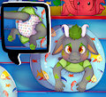 [C] Corinn at the bouncy castle by UniaMoon