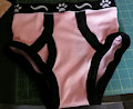 [S]Pink & Black (w/grey) arcc briefs.