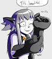 A smile on her face